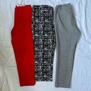 LOT of 3 Women's Casual Dressy Pants Size 4 - The Limited Lands End
